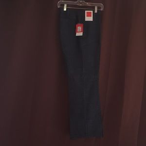 Black and Grey Bootcut Pants